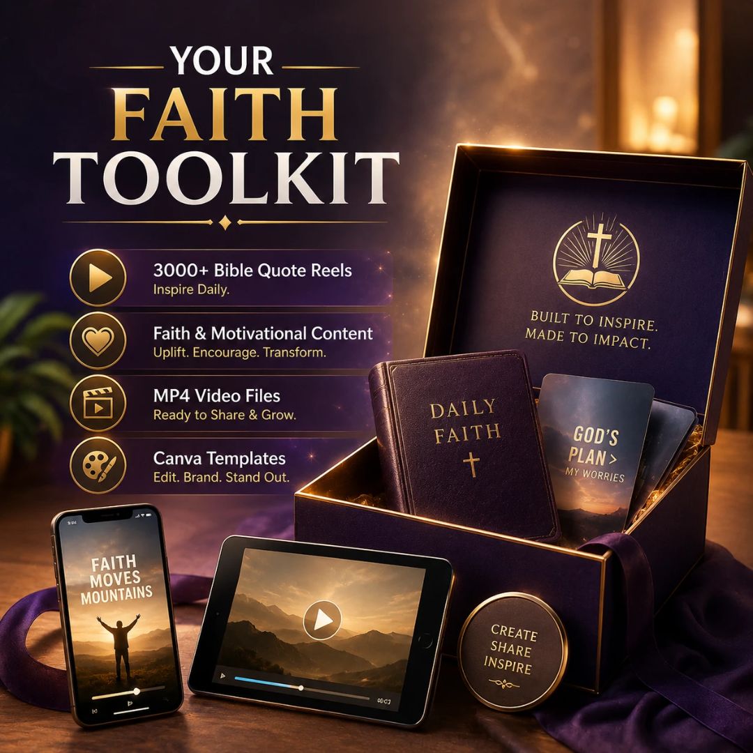 3000+ PLR Christian Reels Videos with Bible Verses (Resell Right Included)