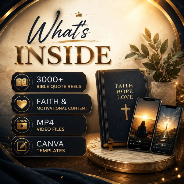 3000+ PLR Christian Reels Videos with Bible Verses (Resell Right Included)