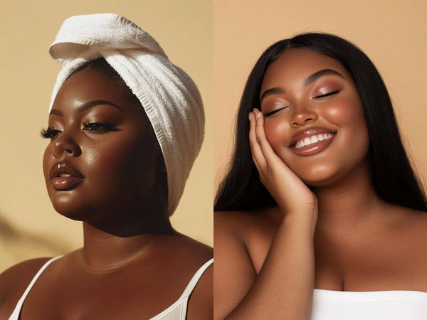 33 Plus Size Melanin Skincare Stock Photos with PLR & MRR Rights