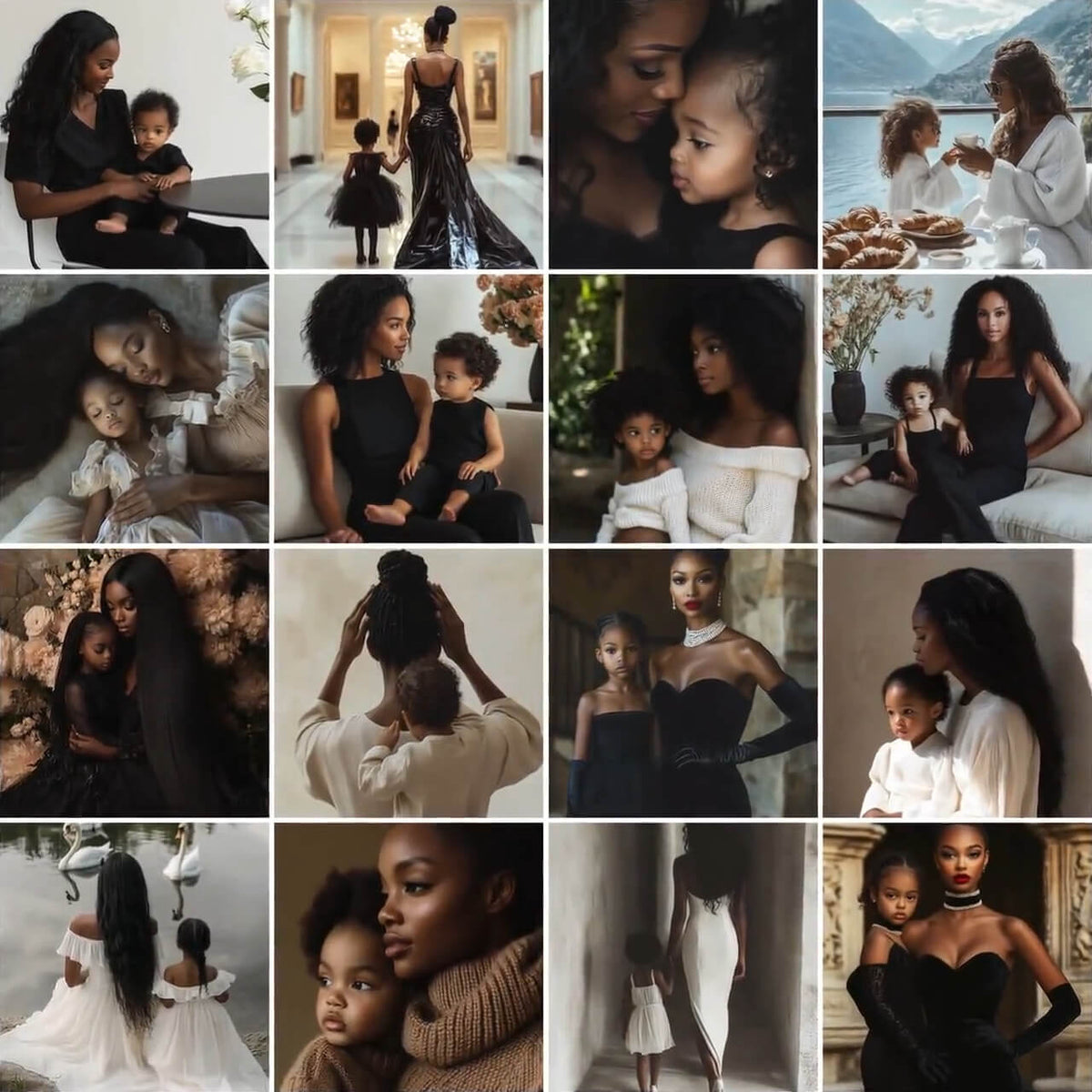 60 Melanin Motherhood Stock Photos with PLR & MRR Rights