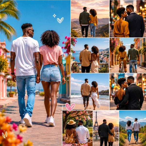 70 Melanin Couple Faceless Content Bundle | PLR + MRR Rights Included