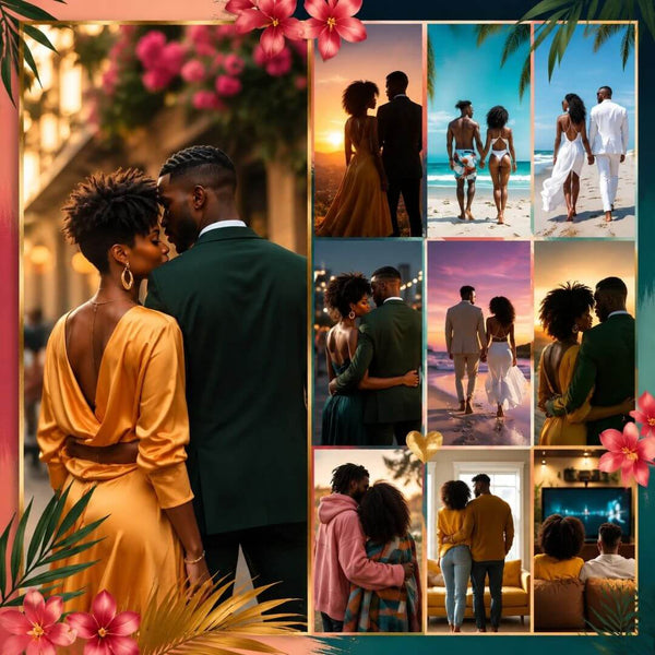70 Melanin Couple Faceless Content Bundle | PLR + MRR Rights Included