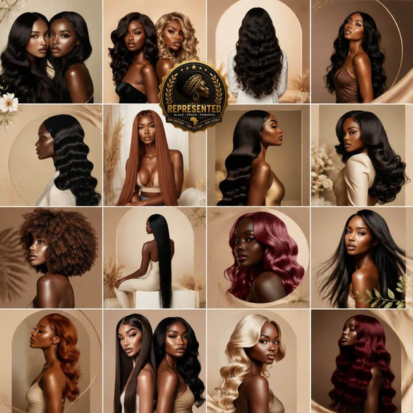 150 Luxury Melanin Hair Stock Photos Bundle (PLR + MRR)