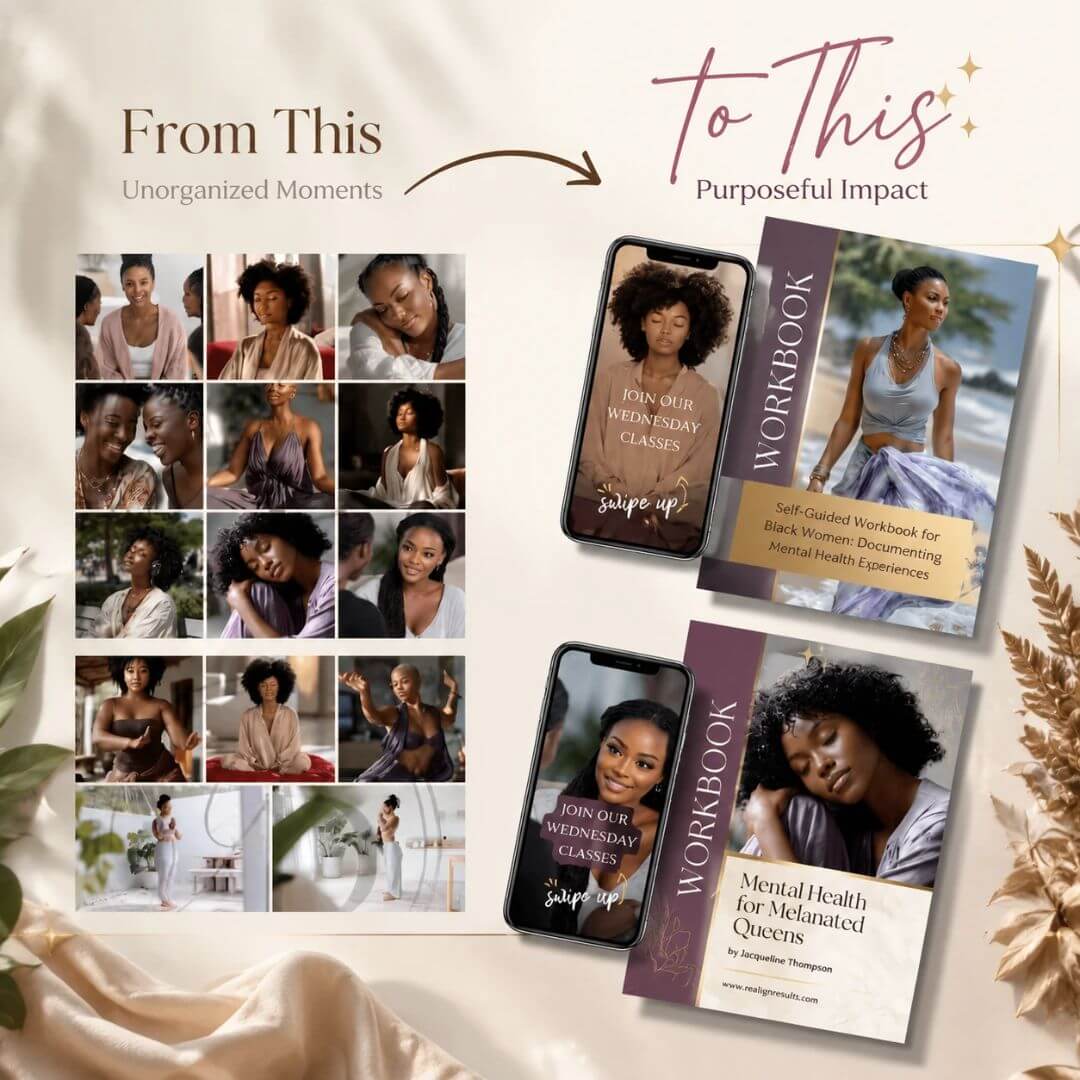 120+ Melanin Mental Health & Wellness Stock Photos Bundle with PLR & MRR