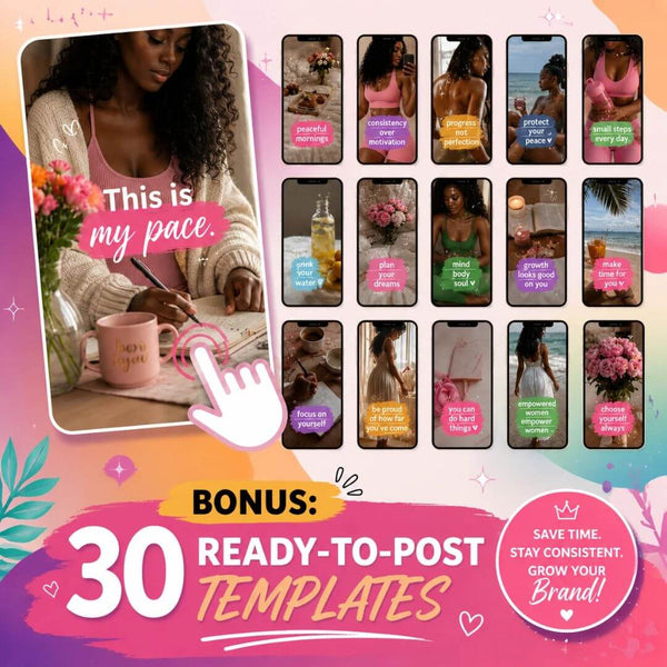 1200+ Melanin Faceless Reels Bundle with Resell Rights