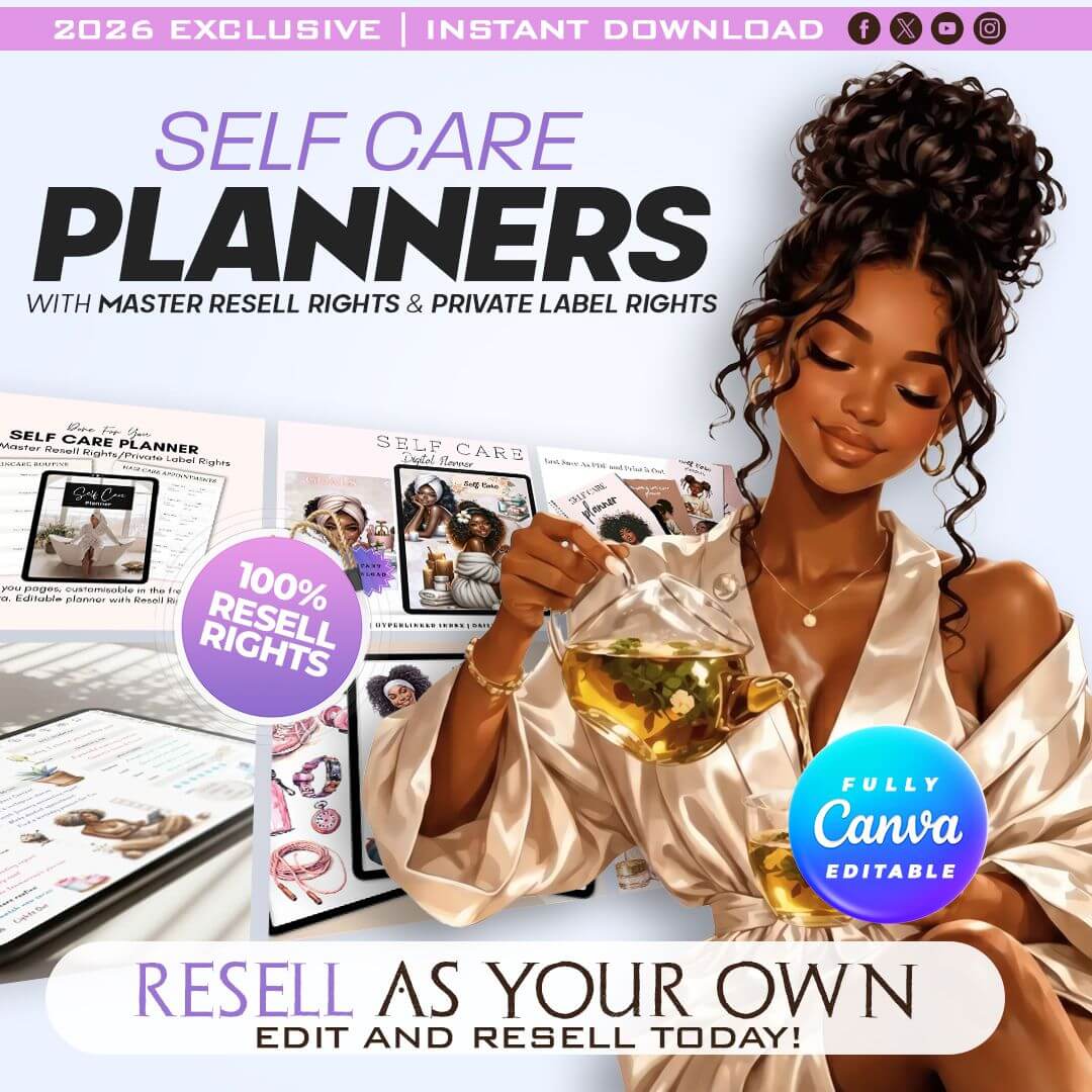 330 Melanin Self-Care Planner with Resell Rights