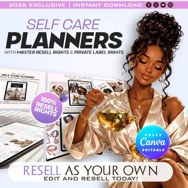 330 Melanin Self-Care Planner with Resell Rights