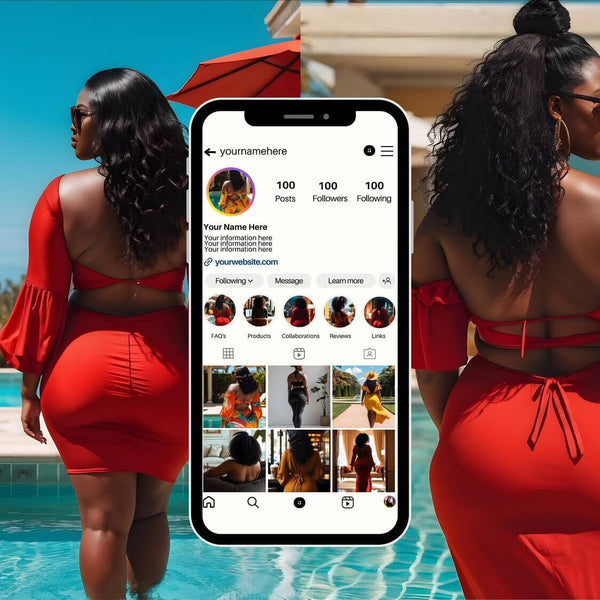 Plus Size Melanin Faceless Videos & Photos with Resell Rights
