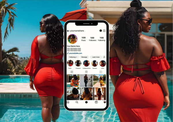 Plus Size Melanin Faceless Videos & Photos with Resell Rights