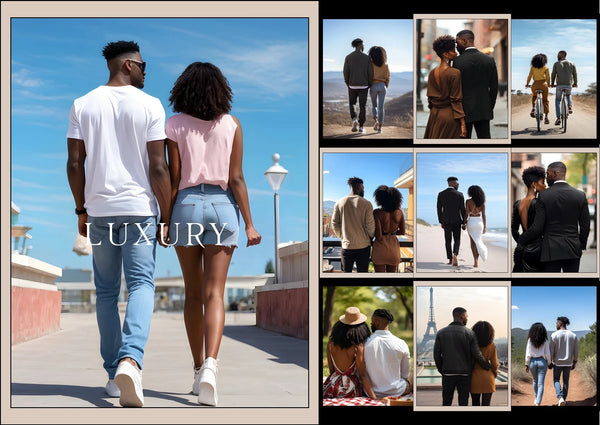 70 Melanin Couple Faceless Content Bundle | PLR + MRR Rights Included
