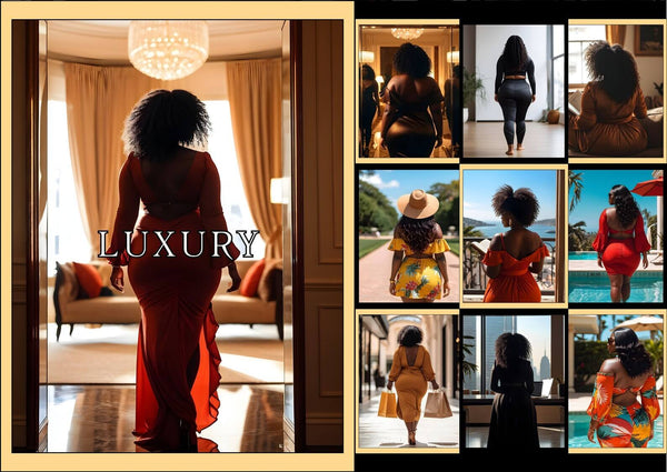 Plus Size Melanin Faceless Videos & Photos with Resell Rights