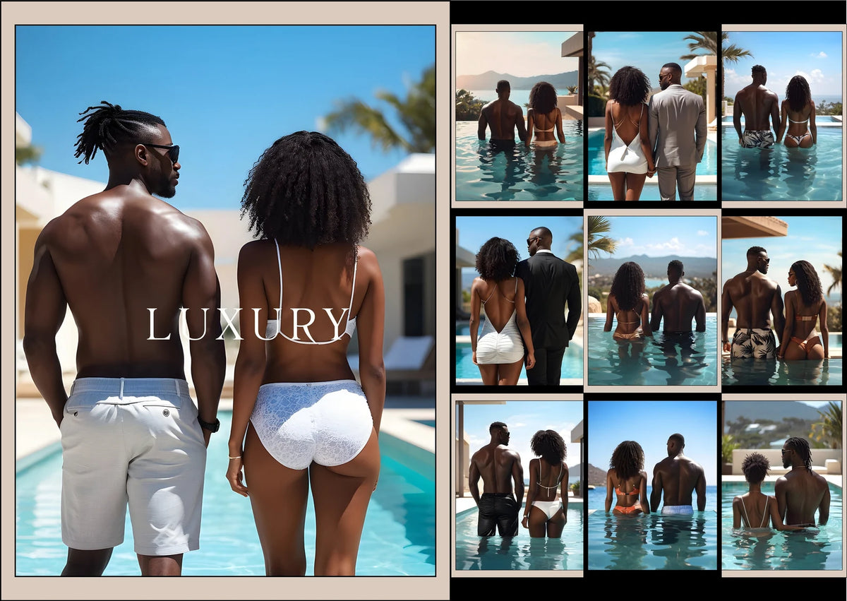 70 Melanin Couple Faceless Content Bundle | PLR + MRR Rights Included