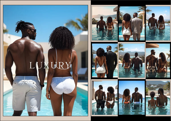 70 Melanin Couple Faceless Content Bundle | PLR + MRR Rights Included