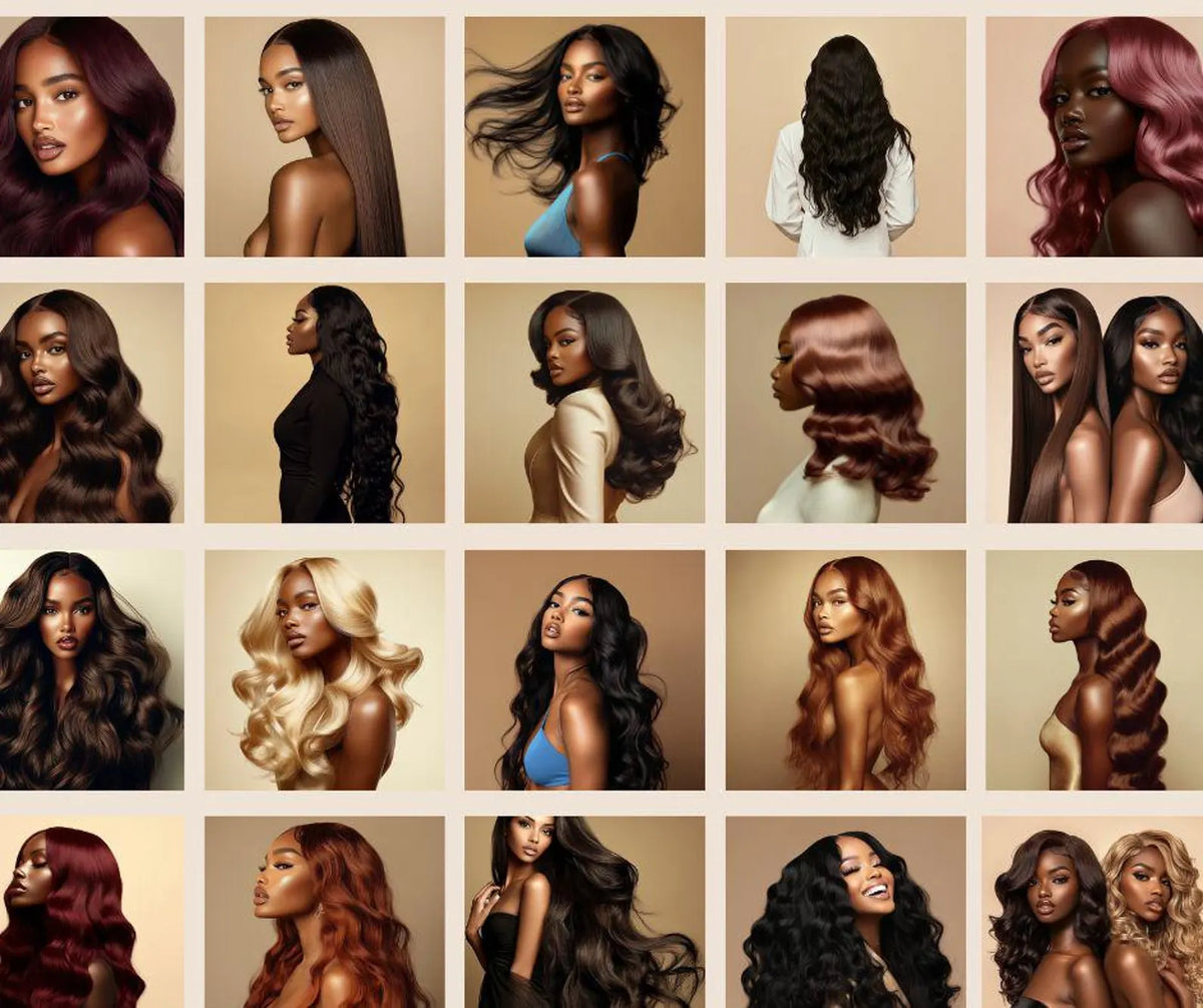 150 Luxury Melanin Hair Stock Photos Bundle (PLR + MRR)
