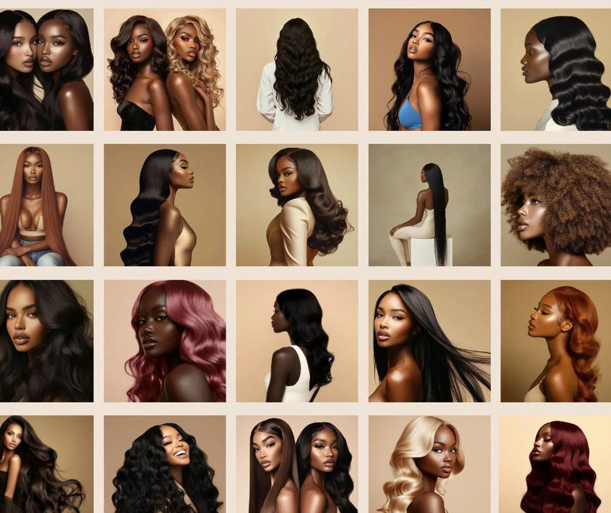 150 Luxury Melanin Hair Stock Photos Bundle (PLR + MRR)
