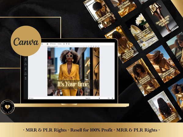 Melanin Women Empowerment Instagram Templates (MRR & PLR)