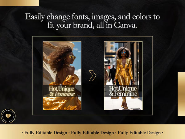 Melanin Women Empowerment Instagram Templates (MRR & PLR)