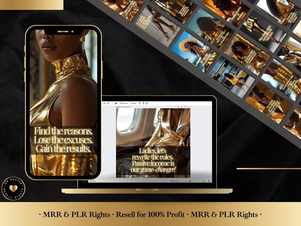 Melanin Women Empowerment Instagram Templates (MRR & PLR)