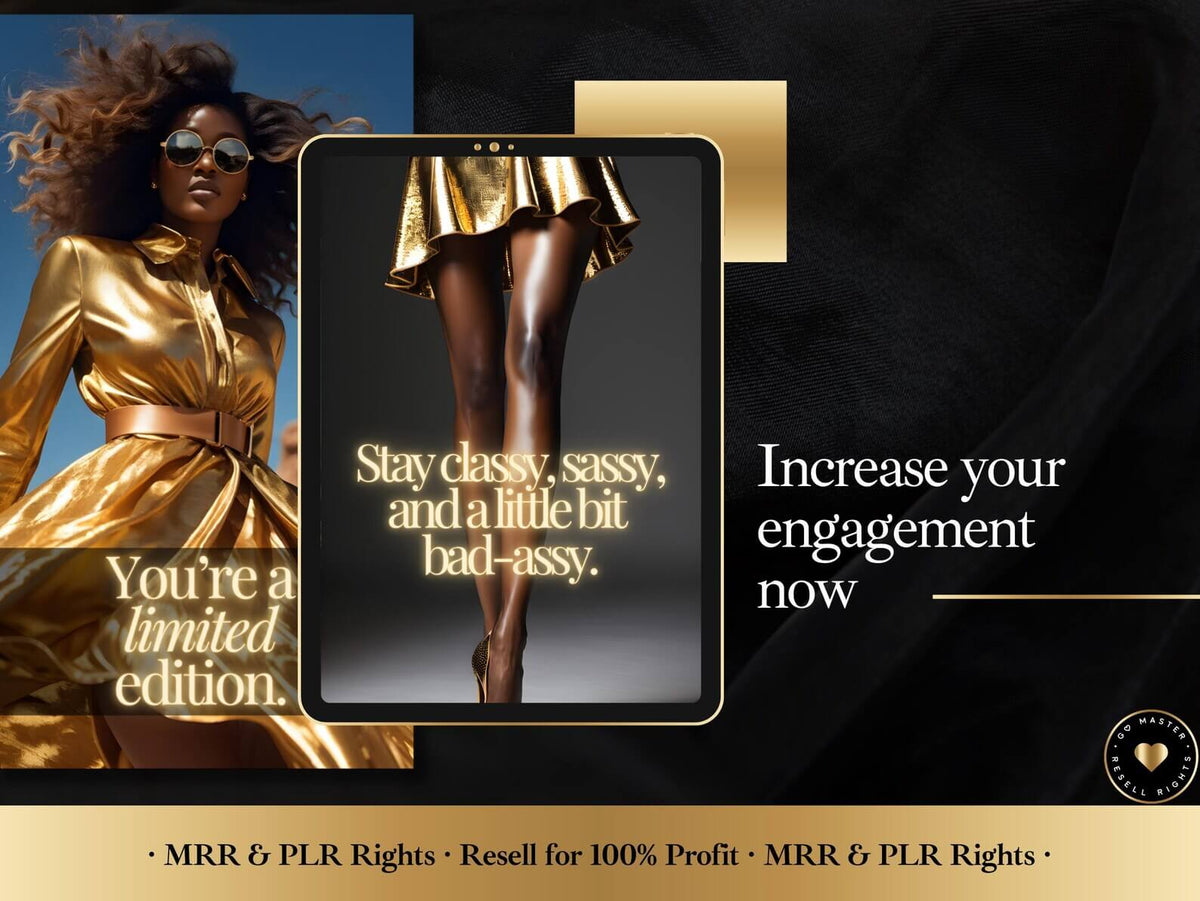 Melanin Women Empowerment Instagram Templates (MRR & PLR)