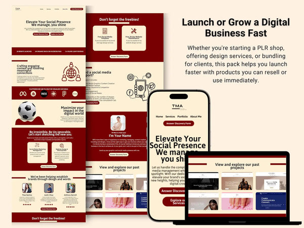 25 Melanin Canva Websites with Resell Rights (PLR + MRR Included)