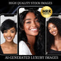 Black Women Stock Photos Bundle | MRR & PLR
