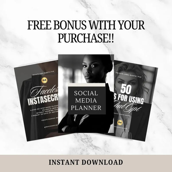 Boss Babe Motivational Canva Templates | Melanin Instagram Post Bundle | Editable | PLR + MRR