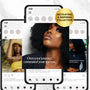 Boss Babe Motivational Canva Templates | Melanin Instagram Post Bundle | Editable | PLR + MRR